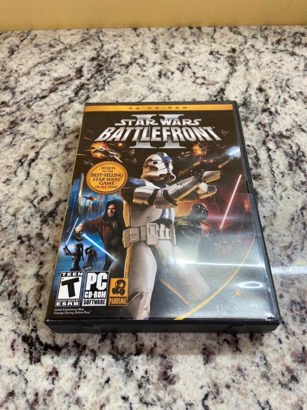 Star Wars Battlefront PC Game 3-Disc Set With Manual Case Missing Disc One